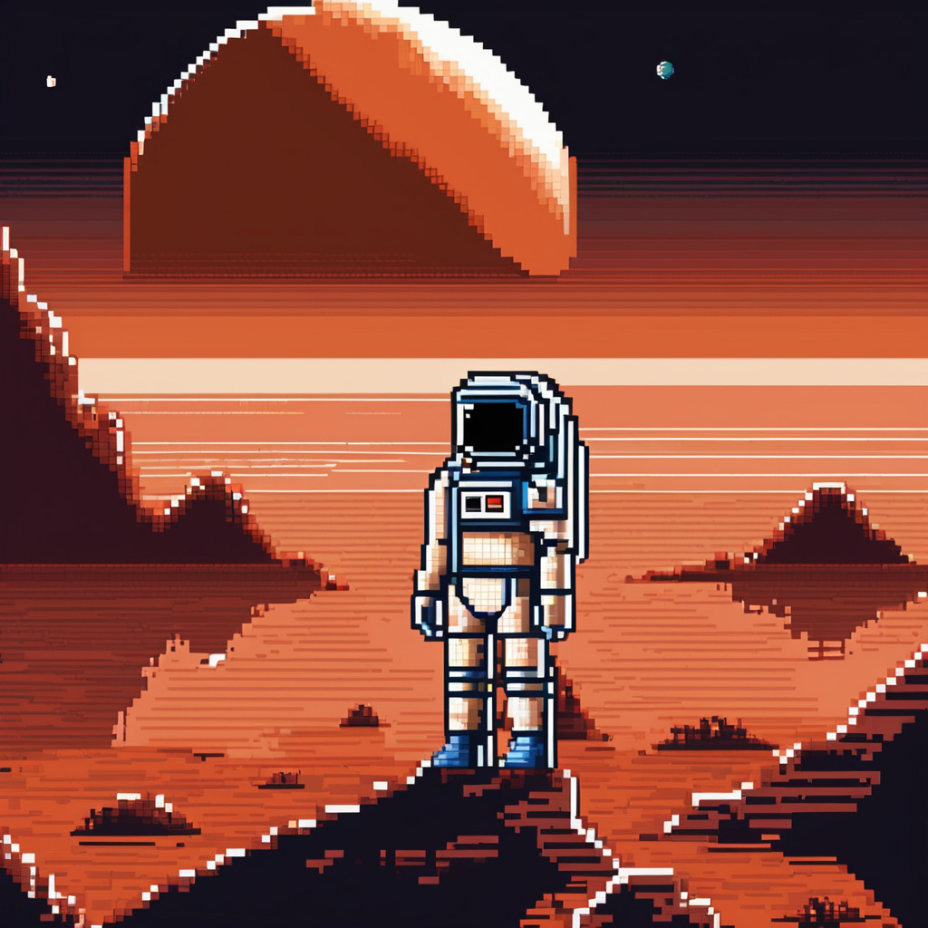 Astronaut on mars